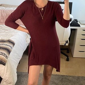 Windsor burgundy comfy dress